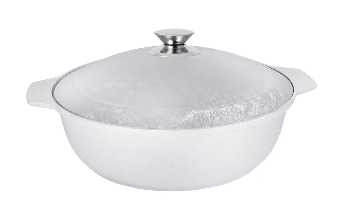 ж30 кастрюля жаровня литая с крышкой с нерж ручкой